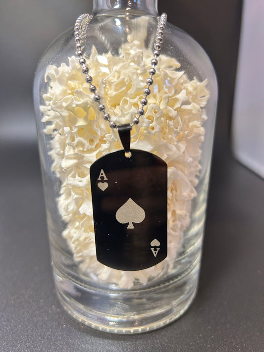 Stainless Steel Black Ace