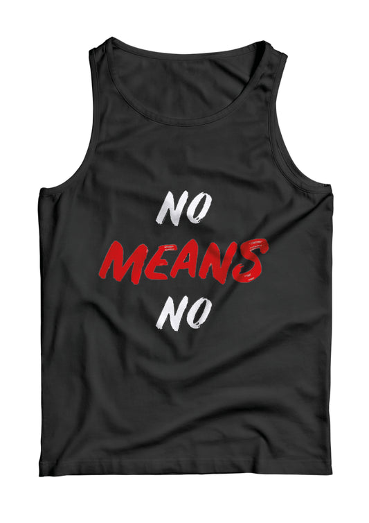 No Means No Vest Top